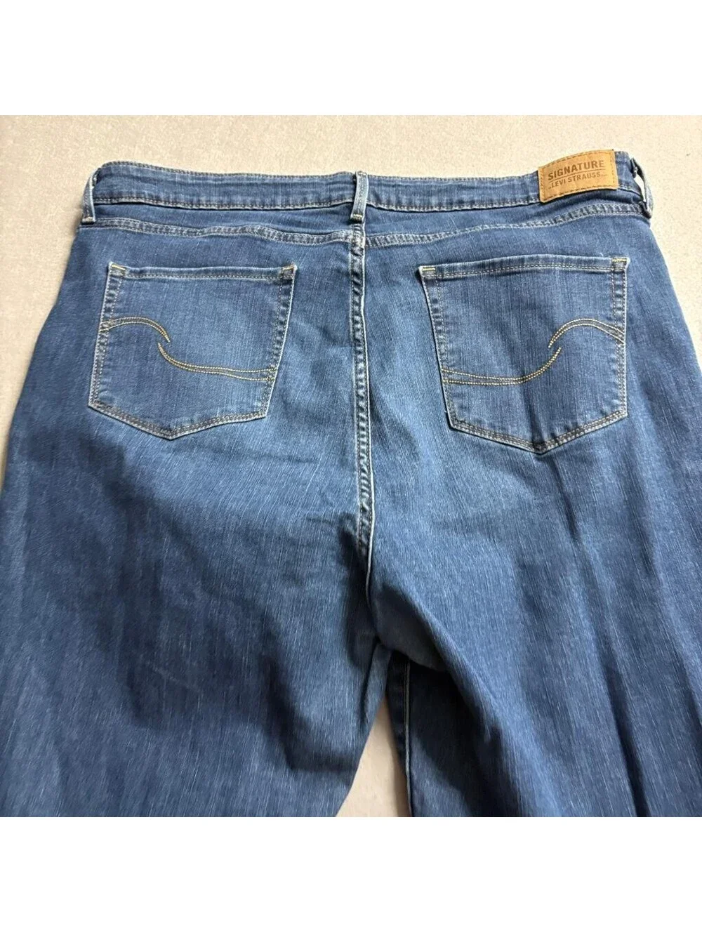 Signature by Levi Strauss Women High Rise Skinny Jeans Size 20M Blue Stretch